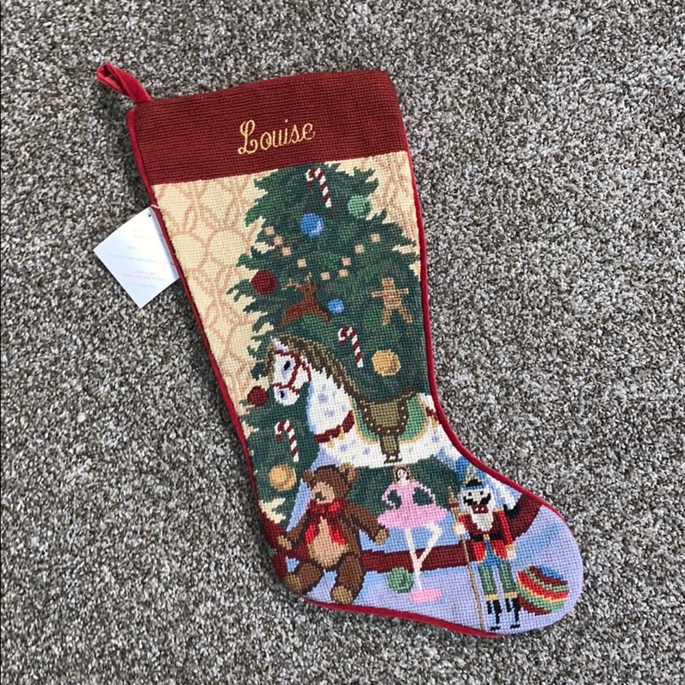 Sferra NWT “Louise” Christmas Stocking